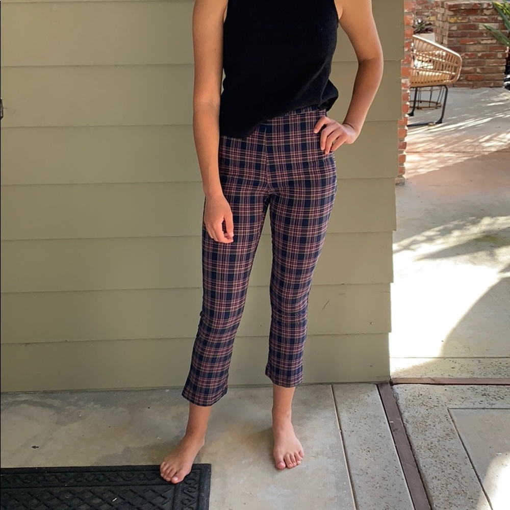 UO Lola Plaid Kick Flair Pant